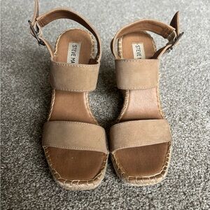 Steve Madden Brown Espadrille Sandals